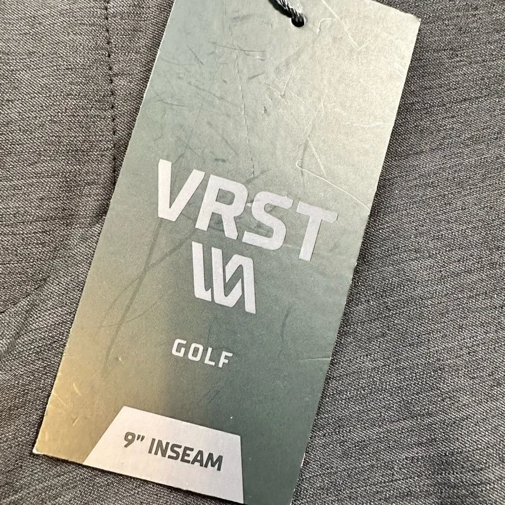 NWT VRST Men’s Core 9” Golf Short - Charcoal - Size 36